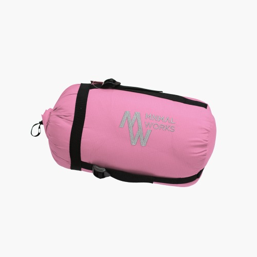 [미니멀웍스] 카멜레온 350 (핑크) / 3계절용 덕다운 침낭 / 백패킹용침낭 / 자전거캠핑침낭