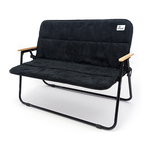 [노스피크] 듀오 플랫 체어 ( Duo Flat Chair ) 듀오플랫체어 블랙 / 탈부착가능한시트커버 기본제공/ 2인용캠핑의자 / 원액션폴딩체어