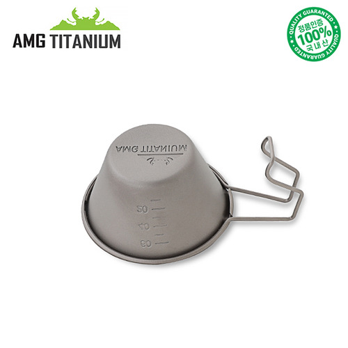 [AMG티타늄] 티타늄 소주컵(샌딩)80ML