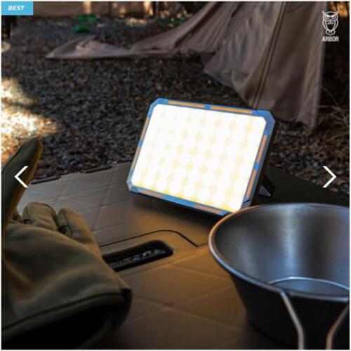 [ARBOR] 아버 캠핑 스퀘어 랜턴 충전식 LED 핸들 조명 텐트 실내등 작업등