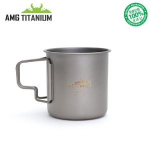 [AMG티타늄] 티탄 머그 싱글컵(샌딩)220ML 캠핑용품 백패킹 등산용품 AMG TITANIUM